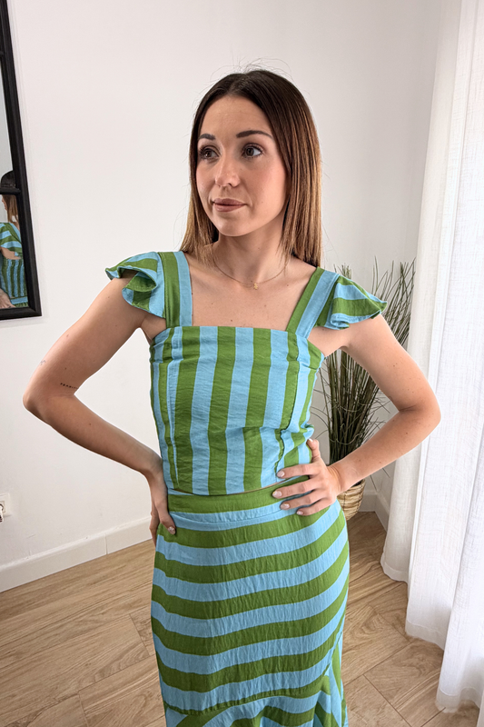 Conjunto Menorca Celeste/Verde