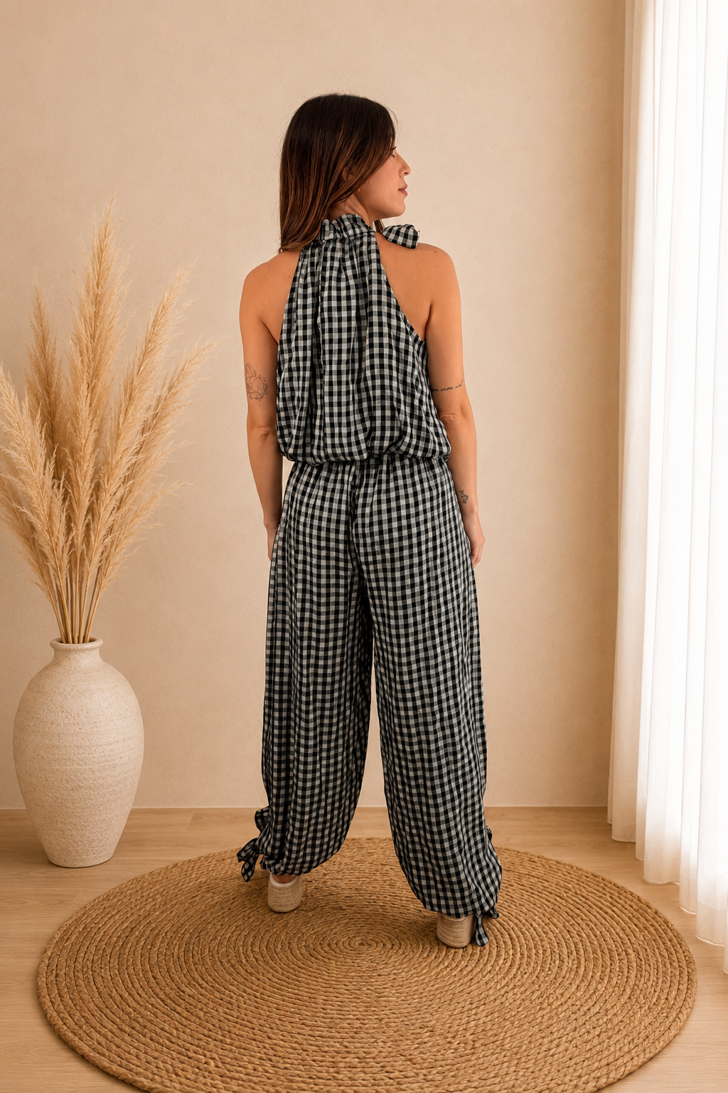 Conjunto Vichy Lazo Negro