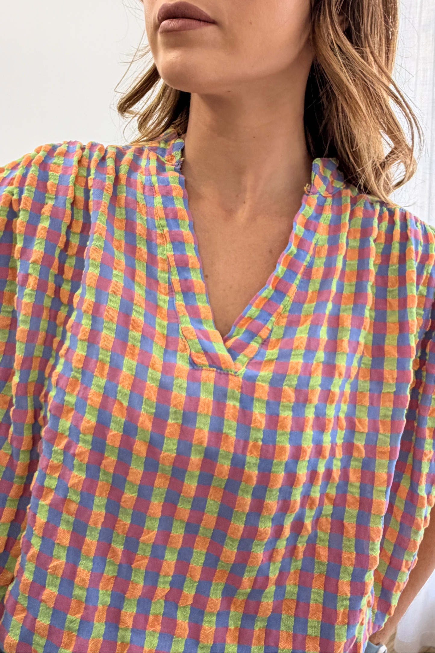 Blusa Vichy Fluor