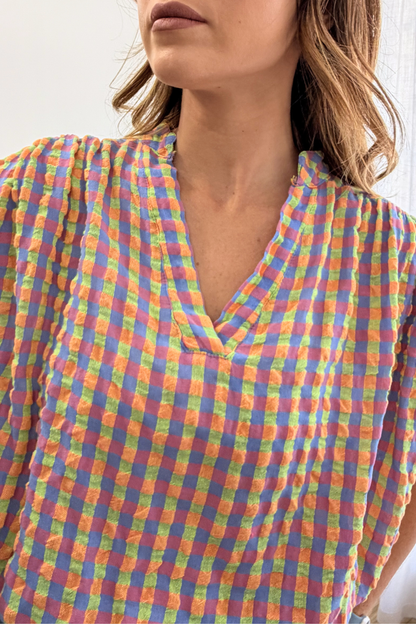 Blusa Vichy Fluor