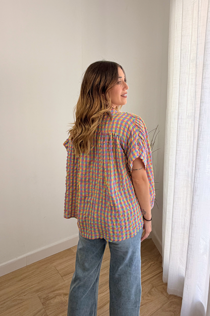 Blusa Vichy Fluor