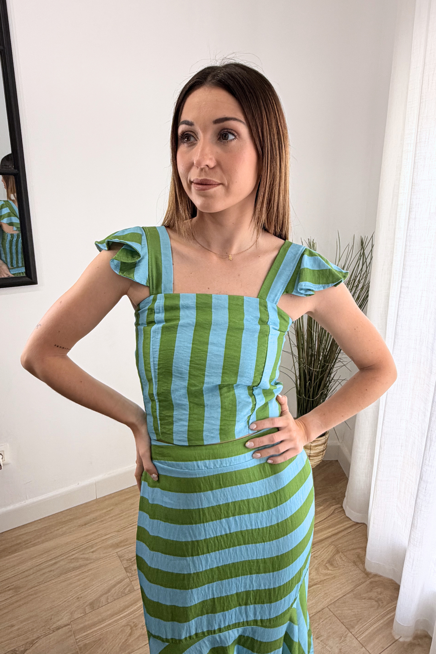 Conjunto Menorca Celeste/Verde