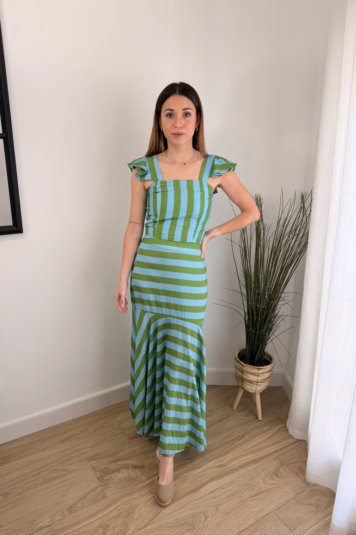 Conjunto Menorca Celeste/Verde