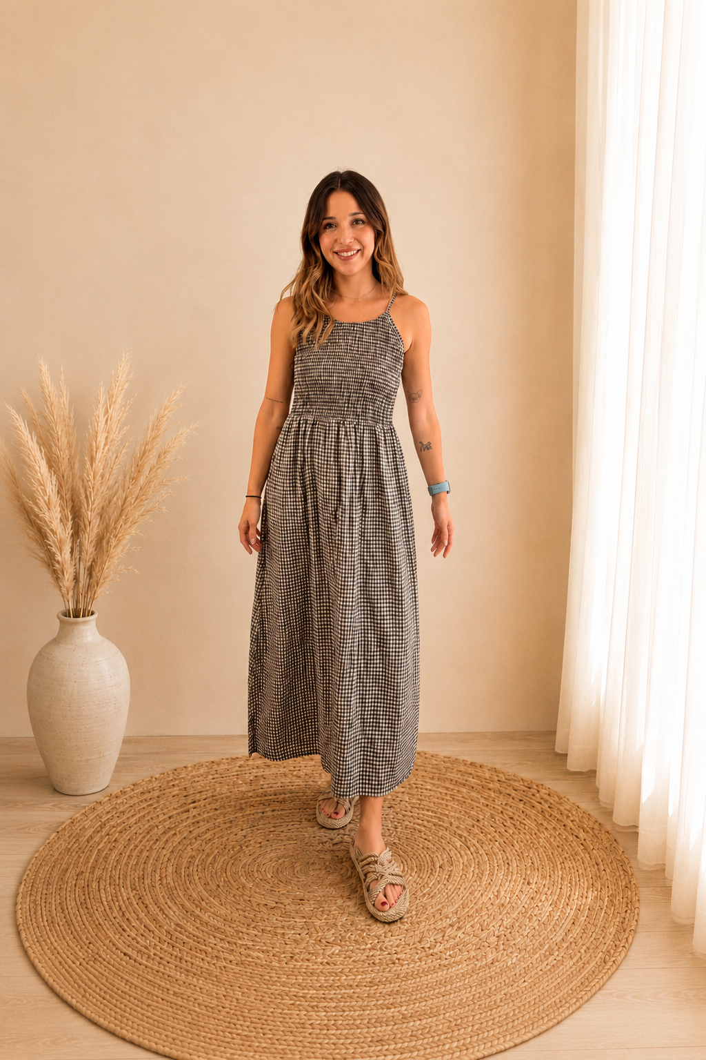 Vestido Vichy Chocolate