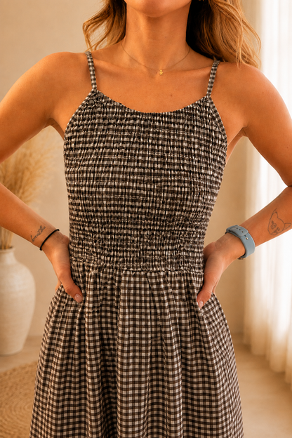 Vestido Vichy Chocolate