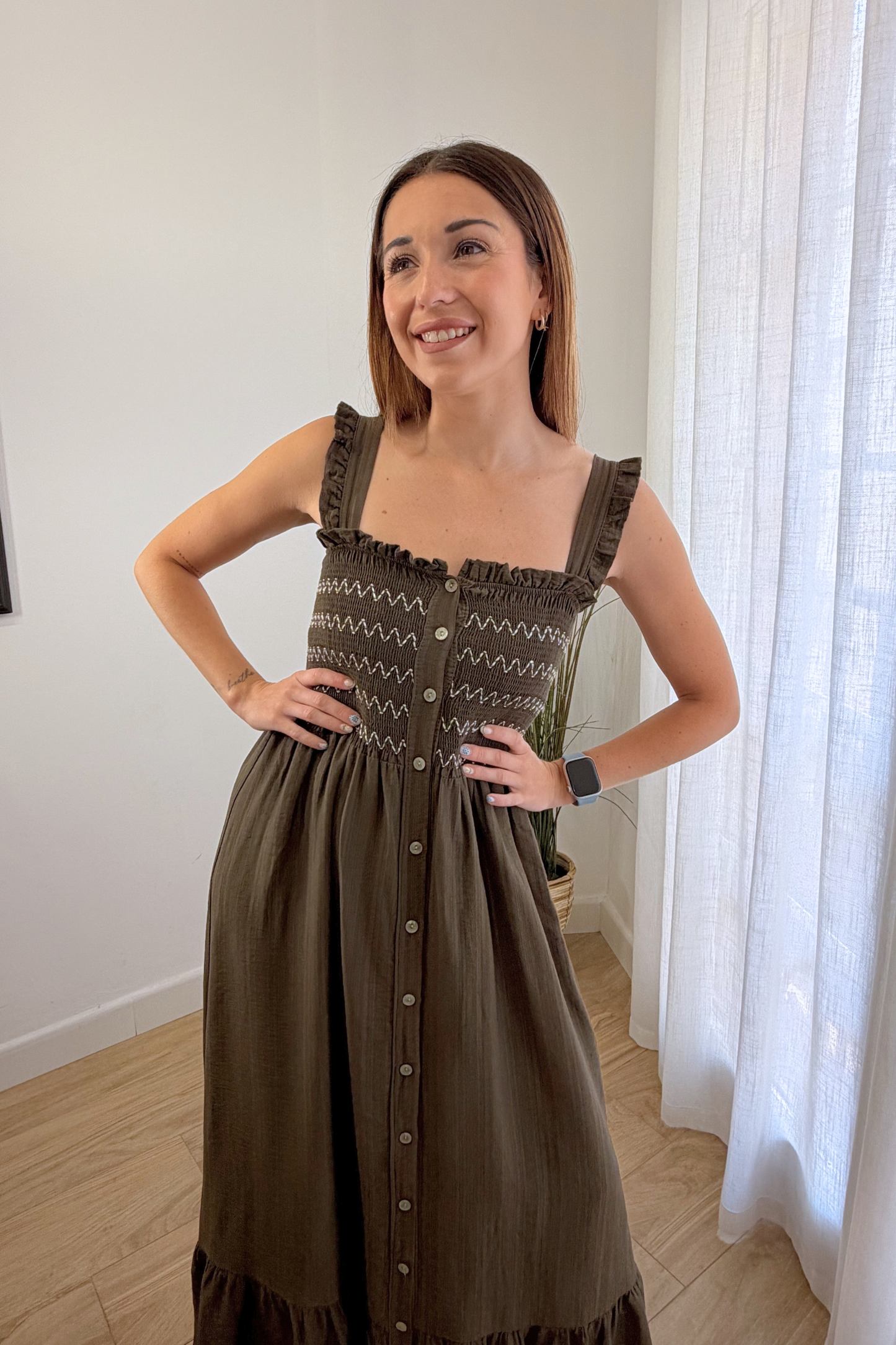 Vestido Mía Marrón