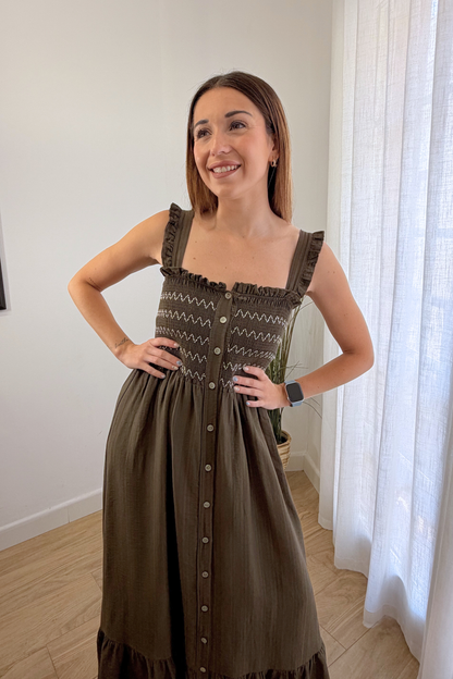 Vestido Mía Marrón