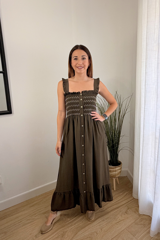 Vestido Mía Marrón